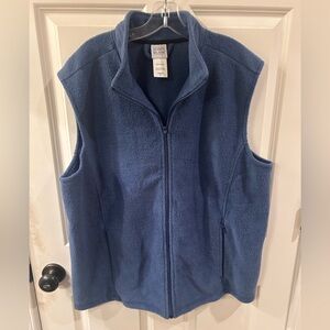Men’s John Blair Blue Fleece Vest Size XL
